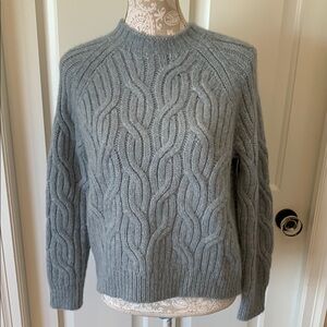 Vince Gray Cable Knit Sweater